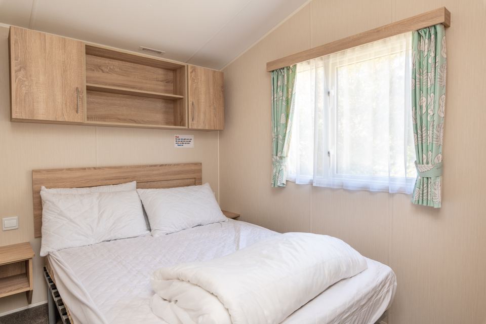 Caravan double bedroom