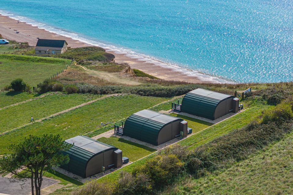 Pods on the cliff top