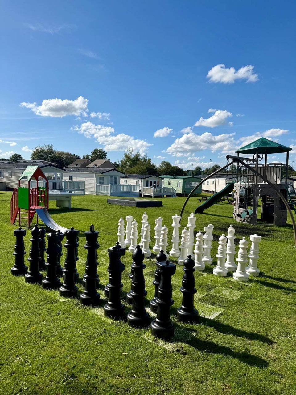 Giant chess and play area