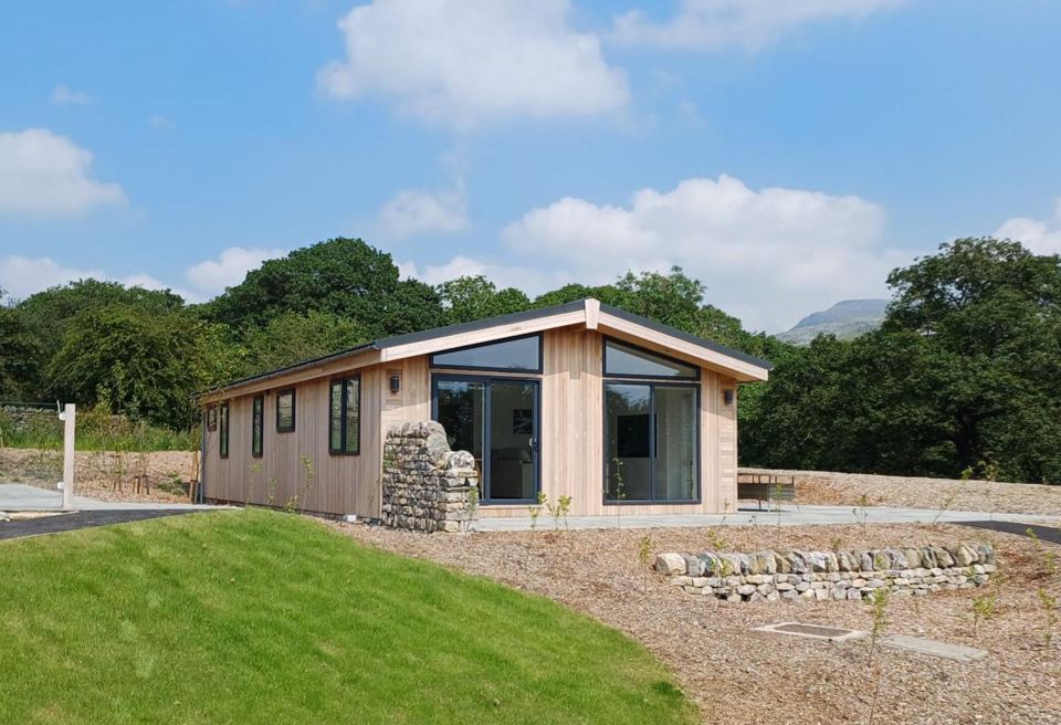 Lodge on the grass