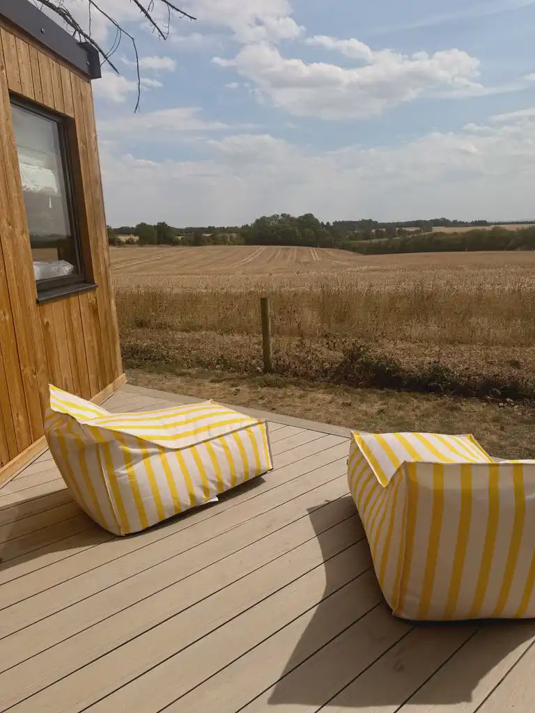 Decking looking over fields