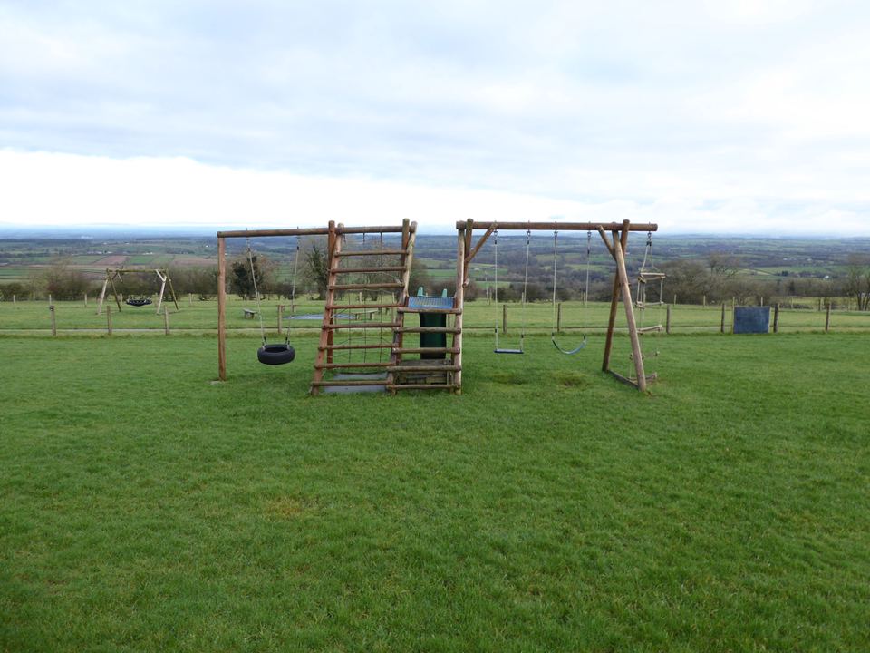 Children's swings and climbing frame