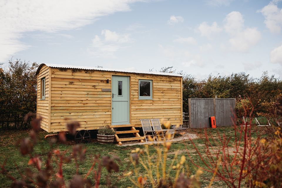 Shepherds hut in the field