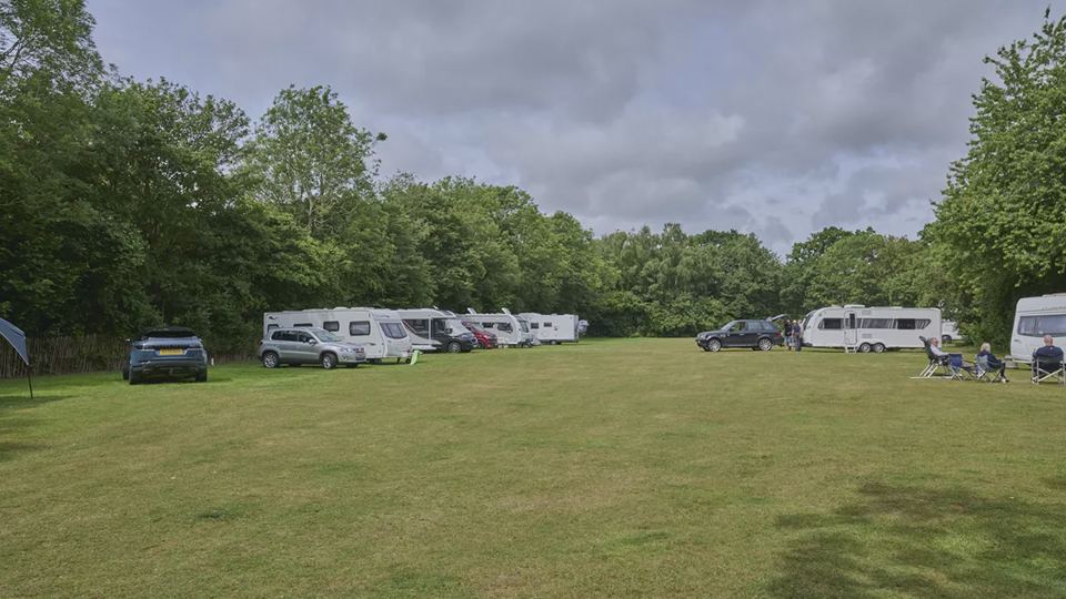 Open grass for motorhomes