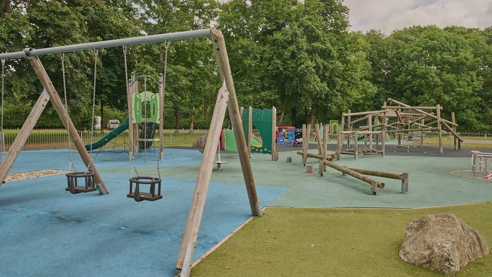 Play area in the park
