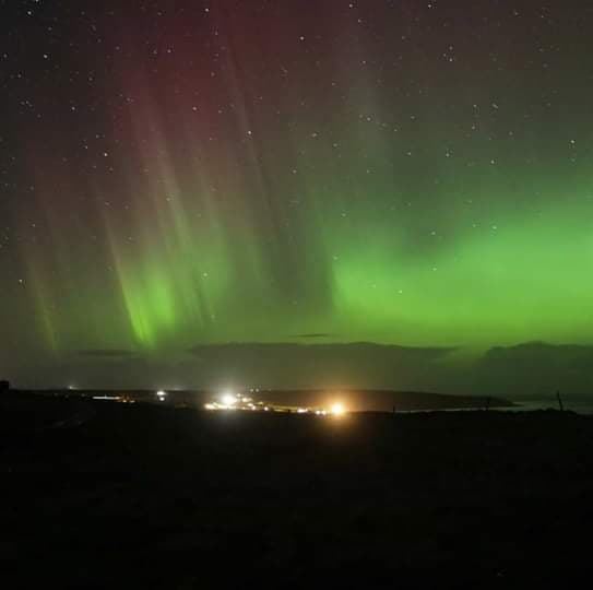 Northern lights from the site
