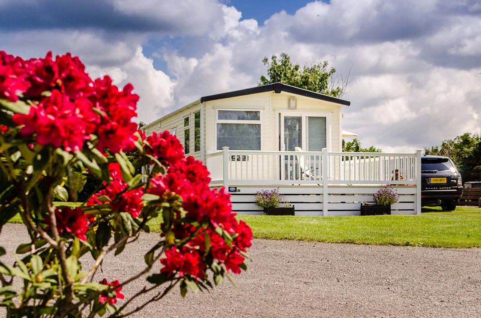 Holiday caravan on the park