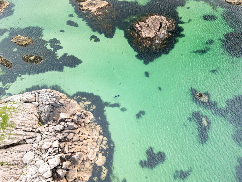 Clear water from above