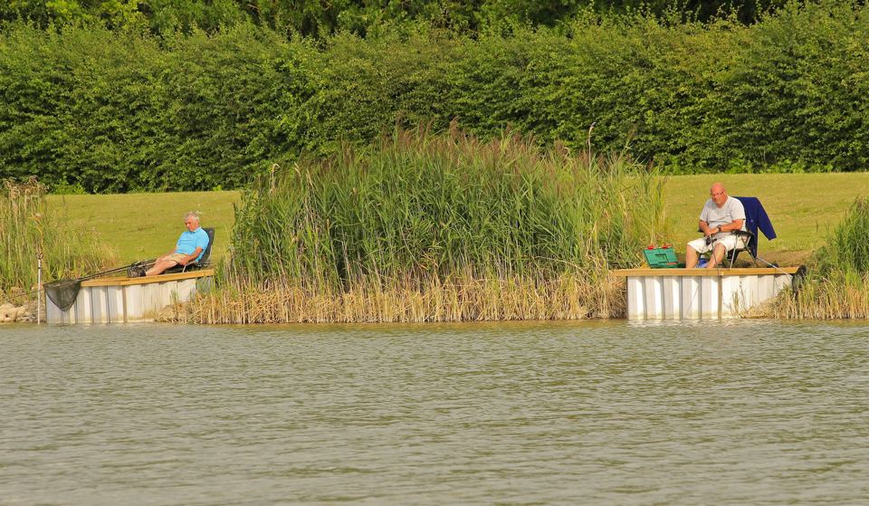 Anglers on the lake