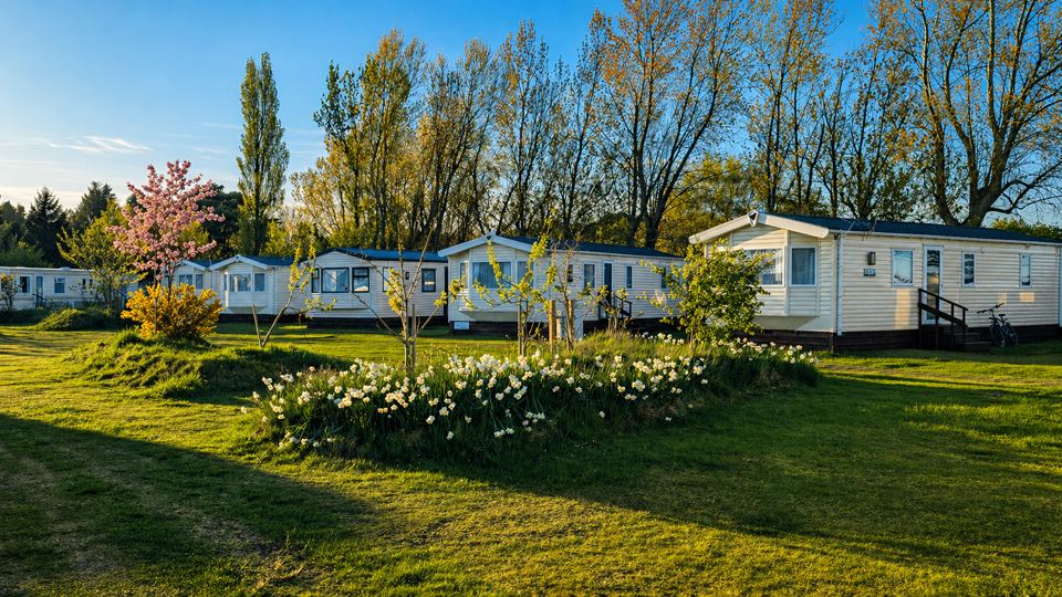 Holiday homes on the lawn