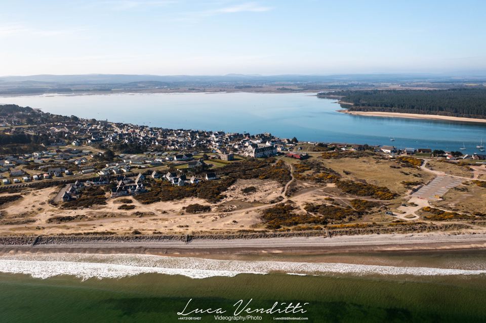 Findhorn Bay from above