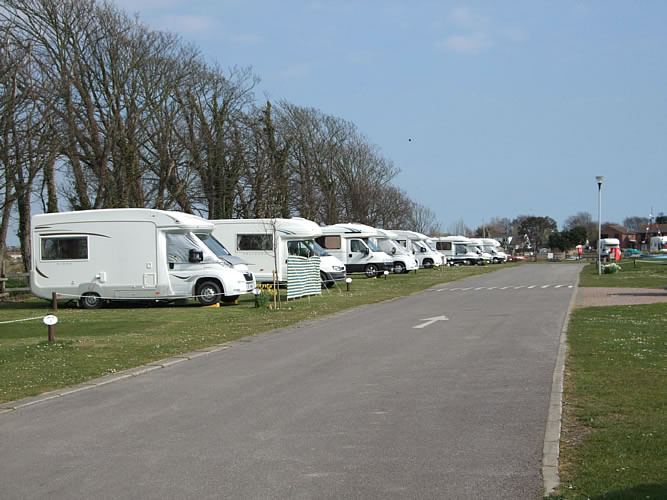 Motorhomes along the main road