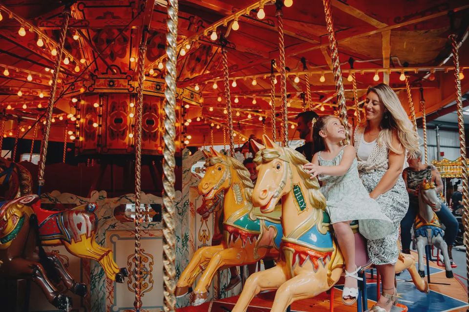 Vintage carousel on site