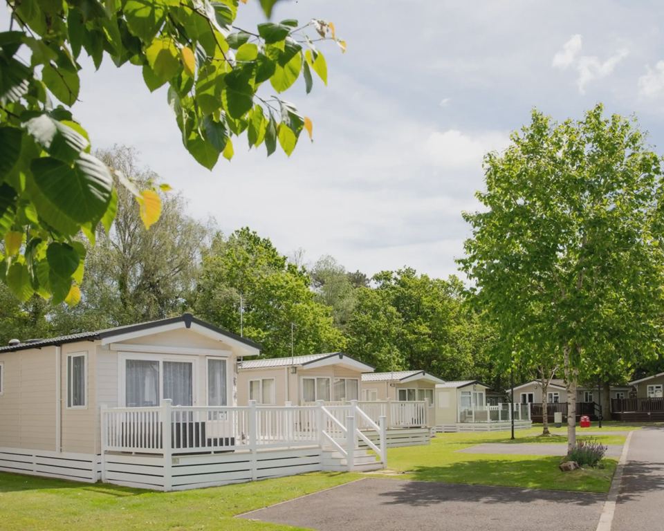 Caravans along the park road