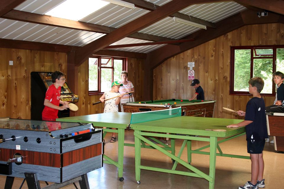 Games room with pool and table football