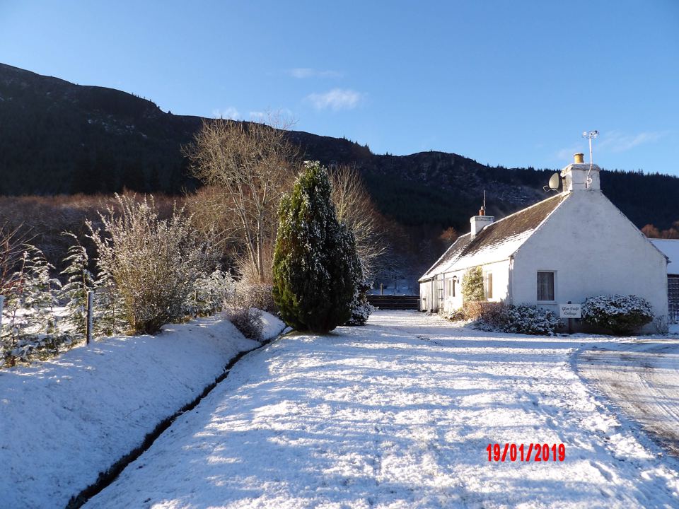 Cottage in the snow