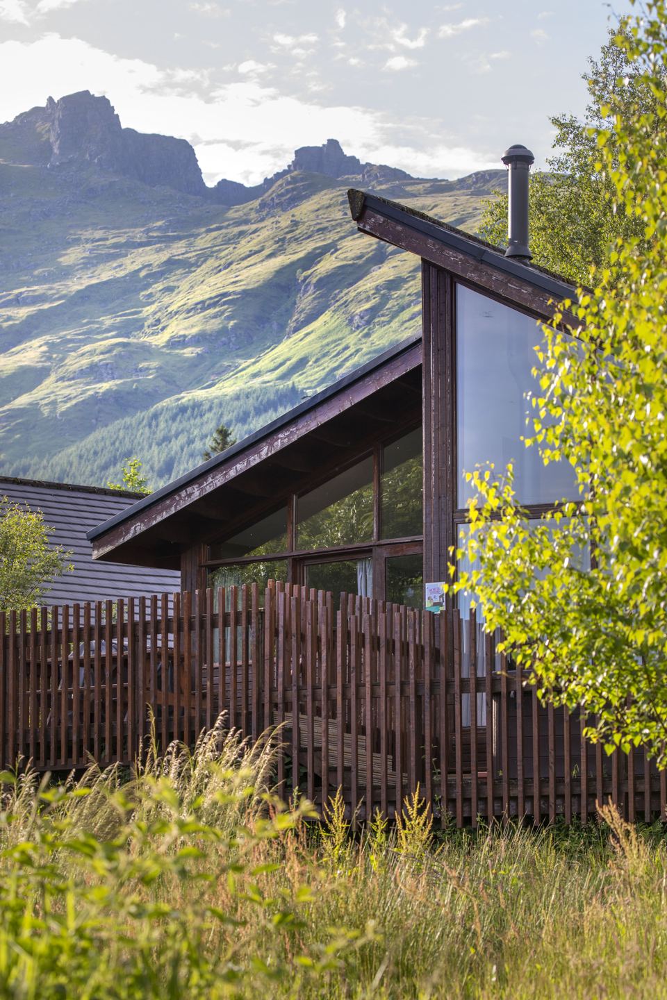 Cabin with mountain view