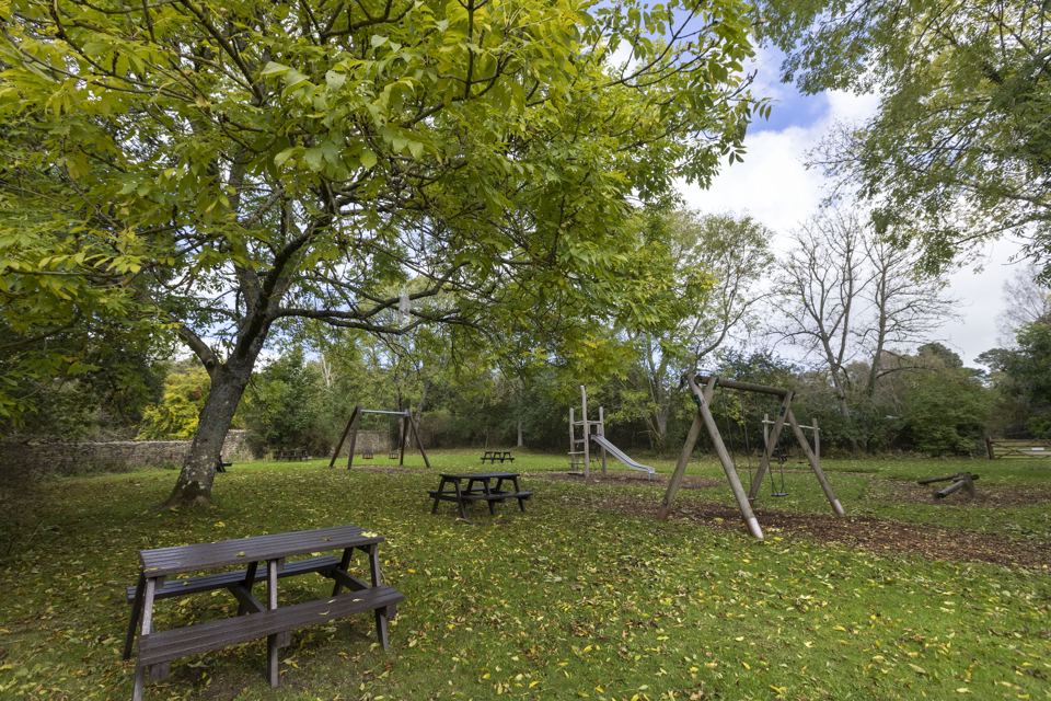 Play area under the trees