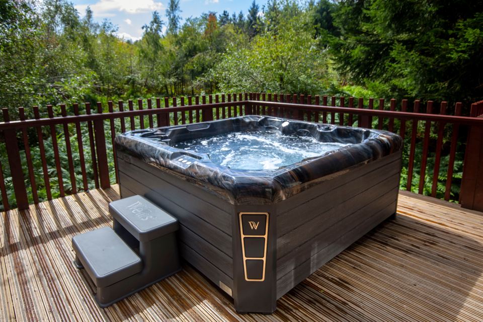 Deck and hot tub