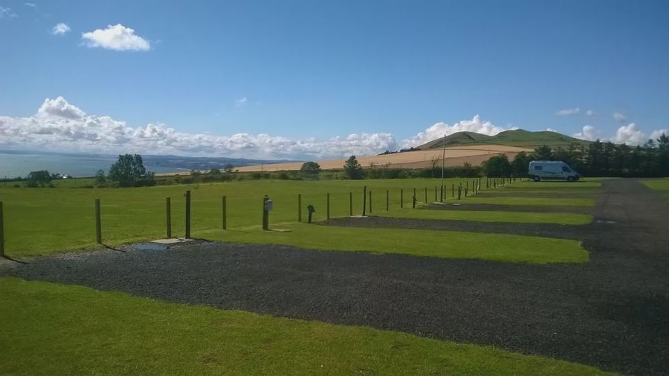 Row of hardstanding pitches