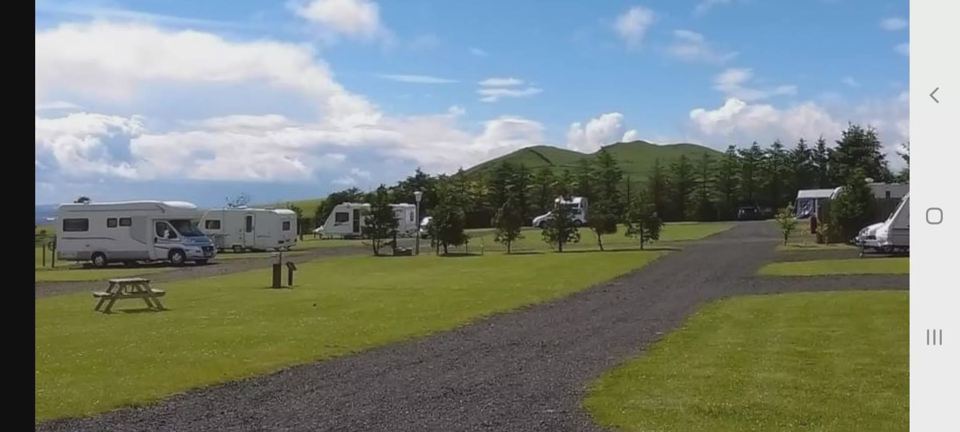 Motorhomes on hardstanding
