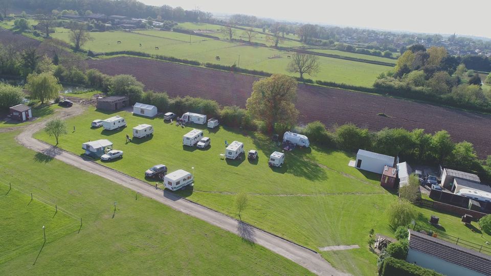 Touring field from above