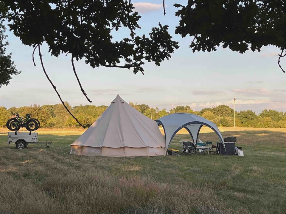 Bell tent and gazebo