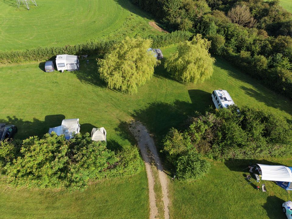 Camping paddock from above