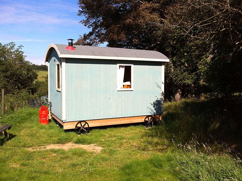 Shepherds hut in the field