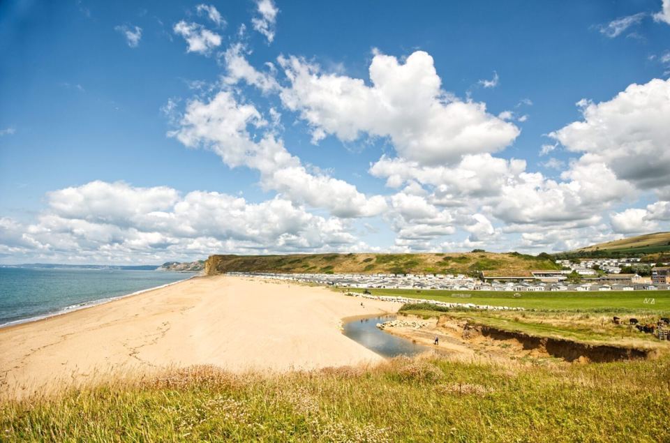 Beach and the park beyond