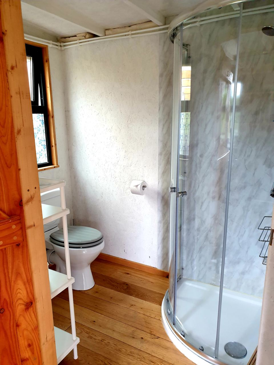 Shower and toilet inside