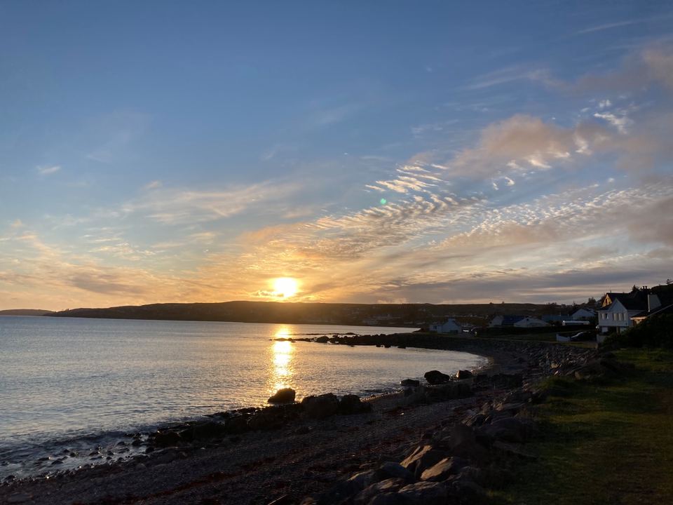 Sunset over the loch