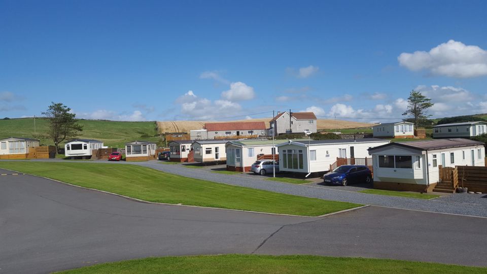 Holiday homes along the road