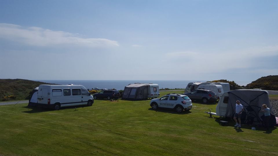 Touring pitches with sea view