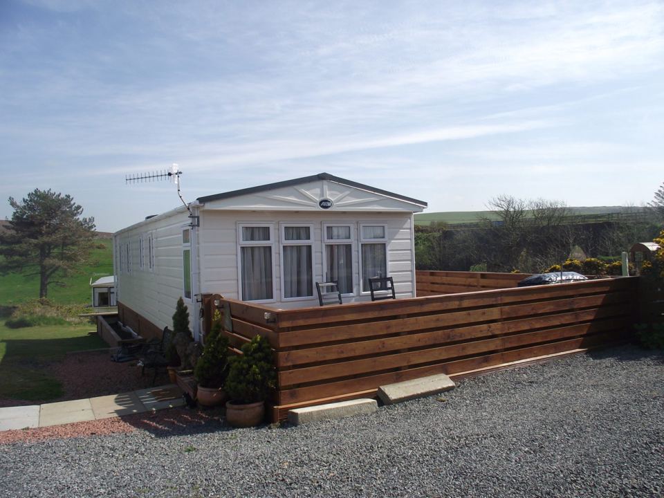 Holiday home with decking