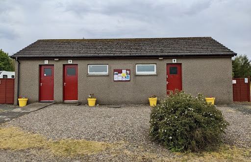 Toilet and shower block