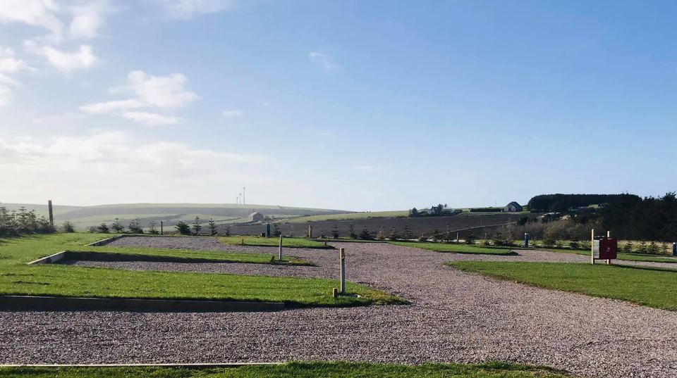 Gravel pitches and views