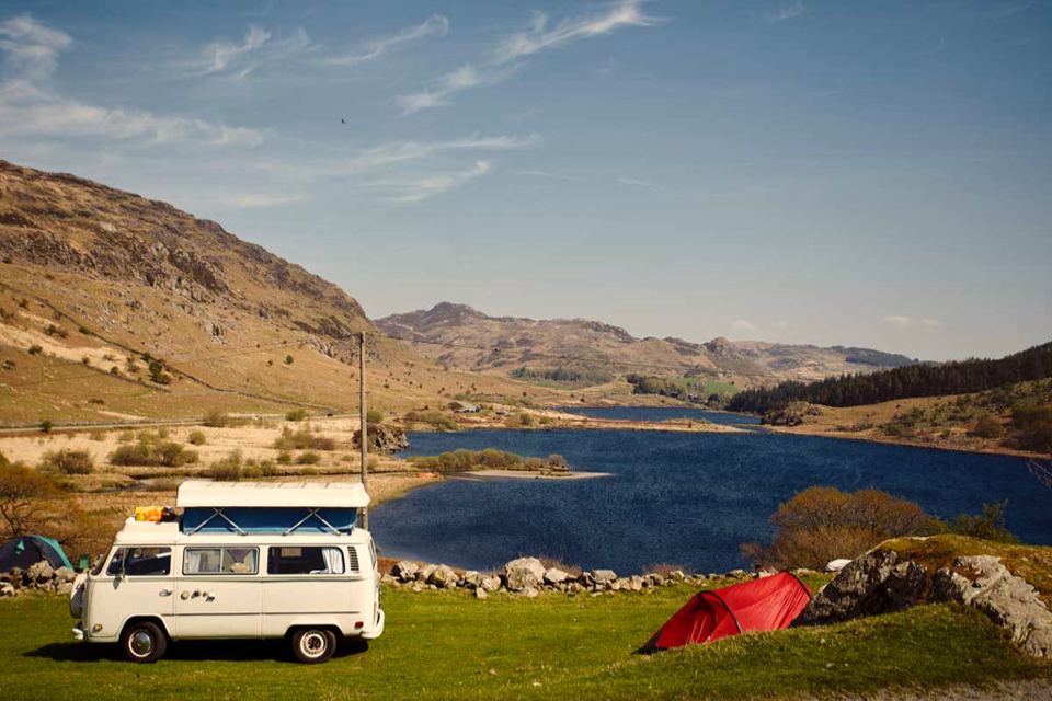 Campervan by the lake