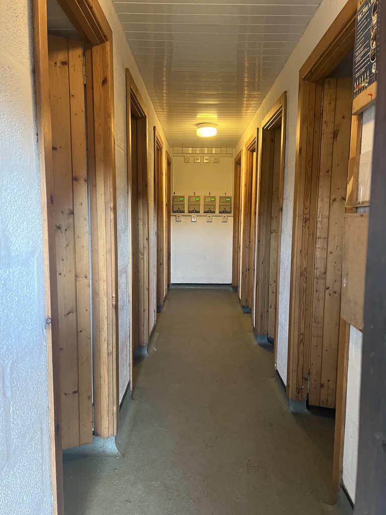 Toilet block corridor