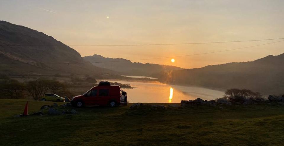 Sunrise over the lake