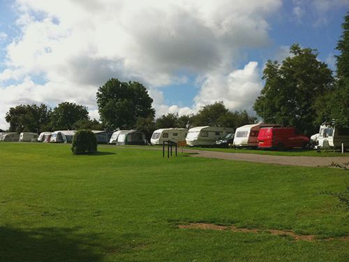 Tourers along the top field