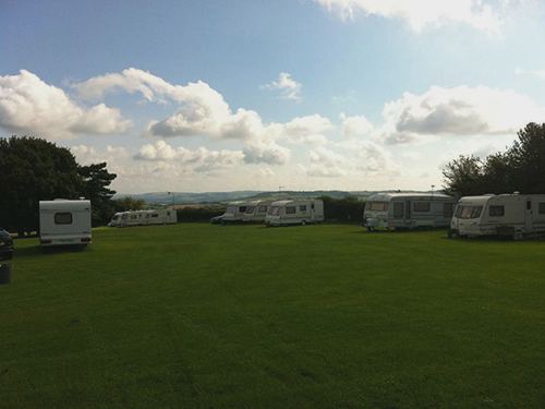 Grass pitches with tourers