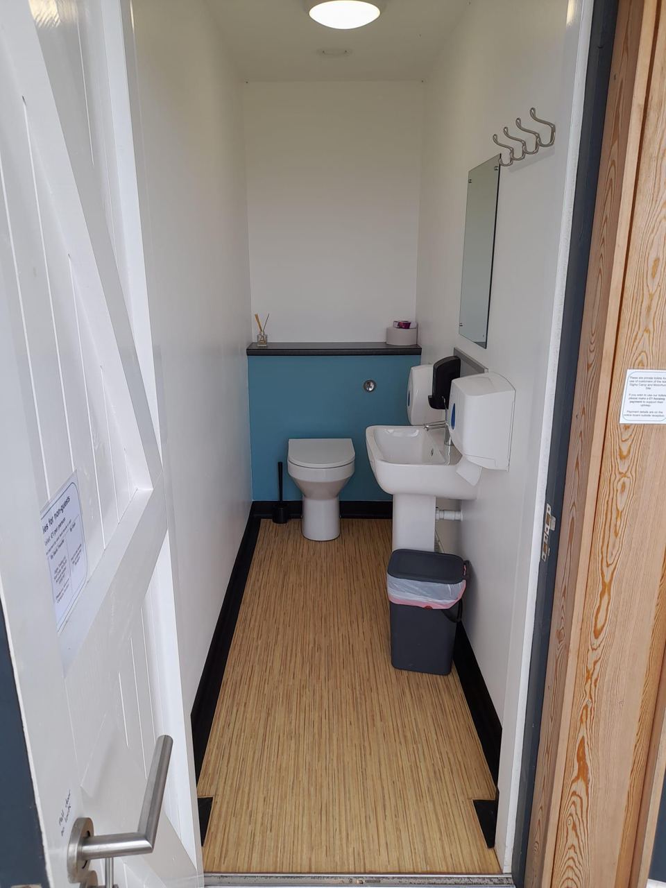 Toilet in the facilities block
