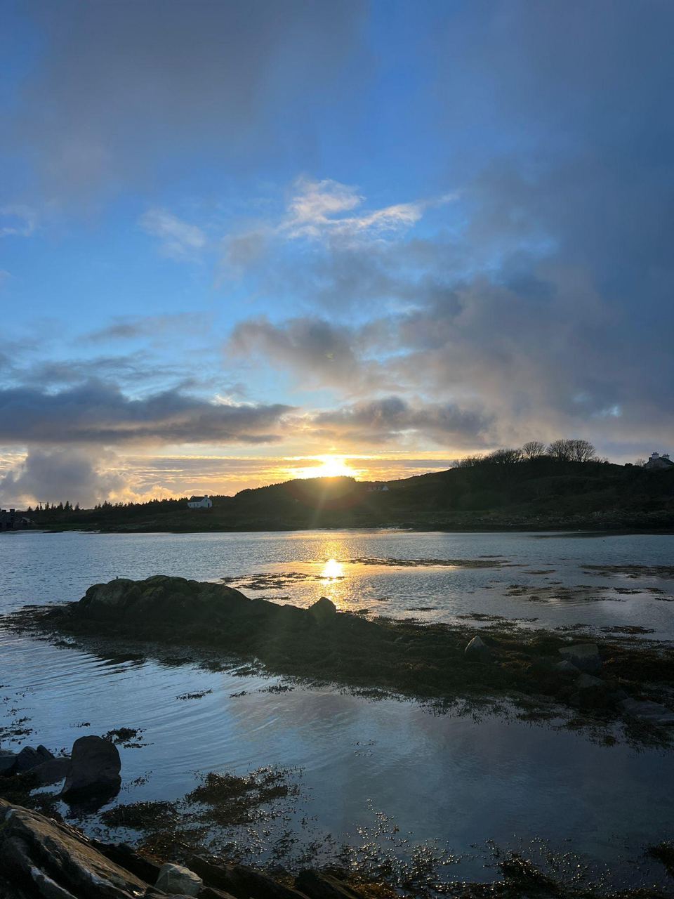 Sunset over the bay