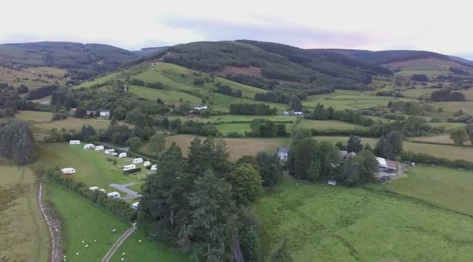 Site from above in the valley