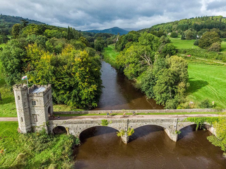 Estate bridge over the Usk
