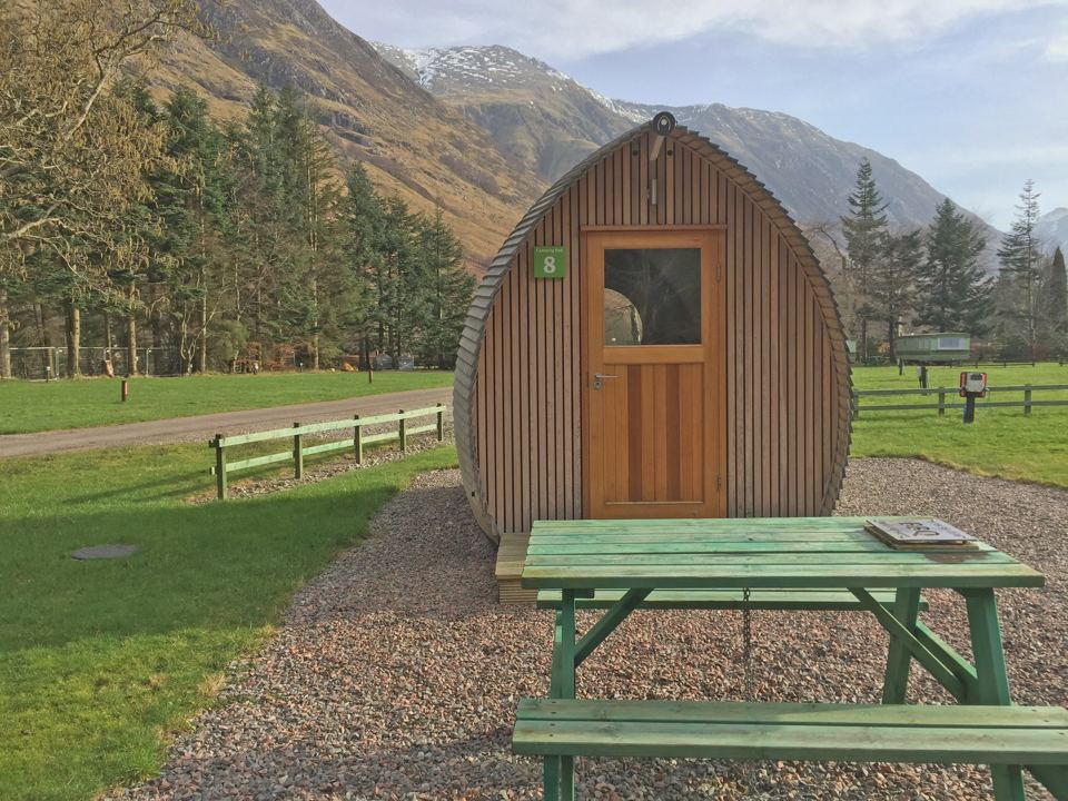 Pod with picnic bench
