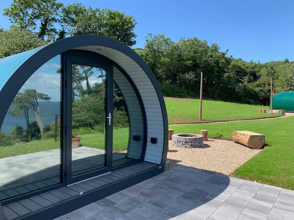 Pod with patio and fire pit