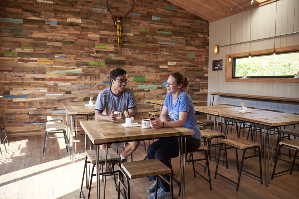 Inside the cafe