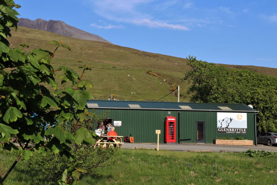 Cafe and shop building